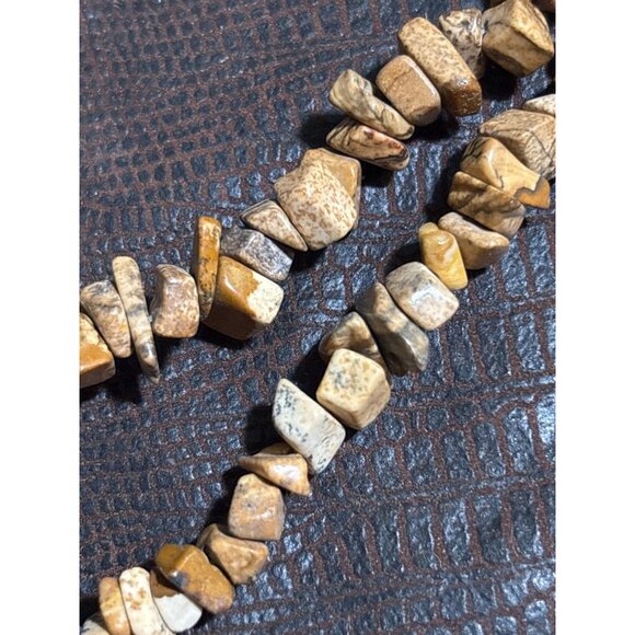 Multi-Strand 18" Sterling silver Necklace W/ Bronze Pearls Tigers Eye Jasper & C - Picture 5 of 12